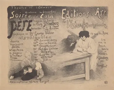 Programme pour ‘Père’ de Strindberg av Félix Vallotton