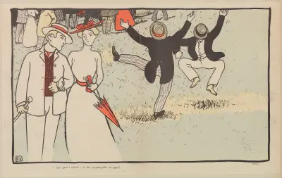 Quel genre! crois-tu;… et tout ça parce qu’ils ont gagné! av Félix Vallotton