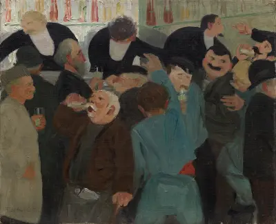 The Bistro av Félix Vallotton