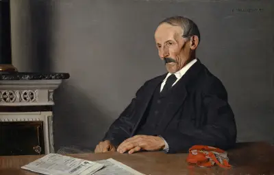 The Old Concierge av Félix Vallotton