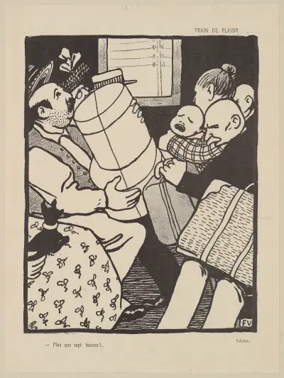 Train de Plaisir av Félix Vallotton