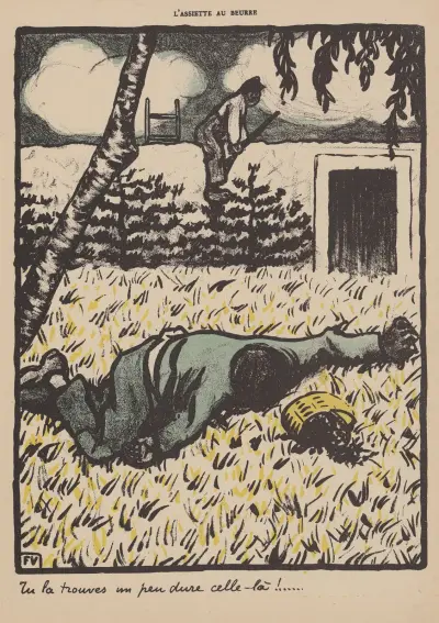 Tu la trouves un peu dure celle-là! av Félix Vallotton