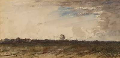 Barbizon av Félix Ziem