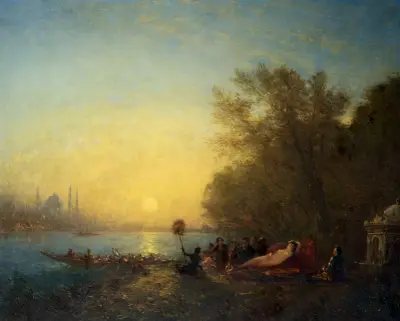Konstantinopel, sultanens vila av Félix Ziem