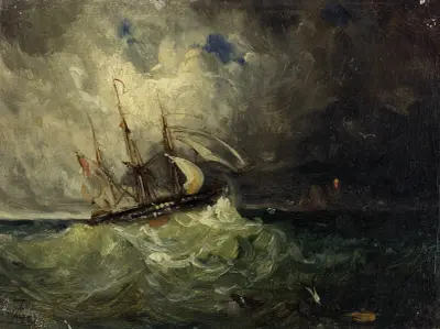 La Tempête av Félix Ziem