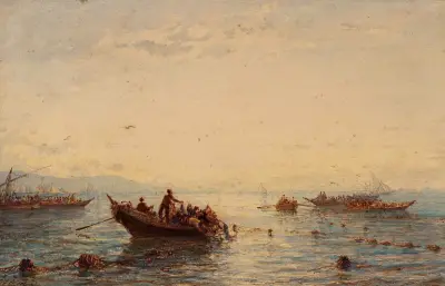 Sausset, tonfiskfiske av Félix Ziem