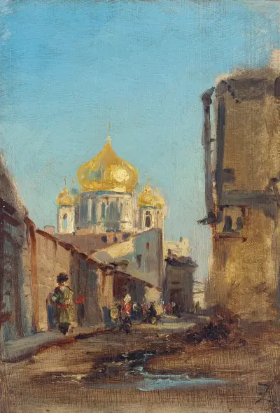 Tobolsk, Sibérie av Félix Ziem