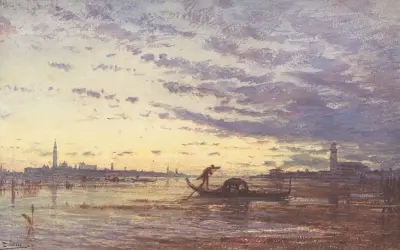 Venedig av Félix Ziem