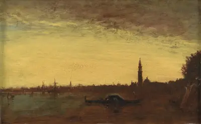 Venise au Crépuscule av Félix Ziem