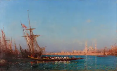 View of İstanbul av Félix Ziem