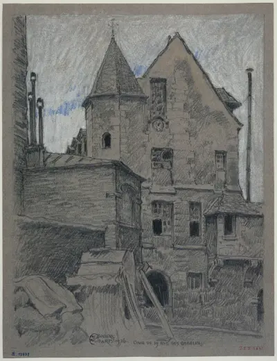 Gården vid rue des Gobelins 19 av Ferdinand Boberg