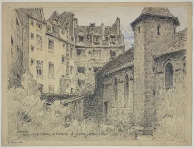 På gården till Saint-Julien-le-Pauvre av Ferdinand Boberg