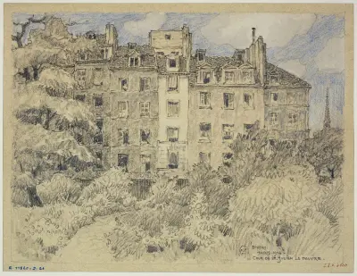 Gården vid Saint-Julien-le-Pauvre av Ferdinand Boberg