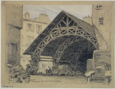 La cour du 64 rue Montorgueil av Ferdinand Boberg