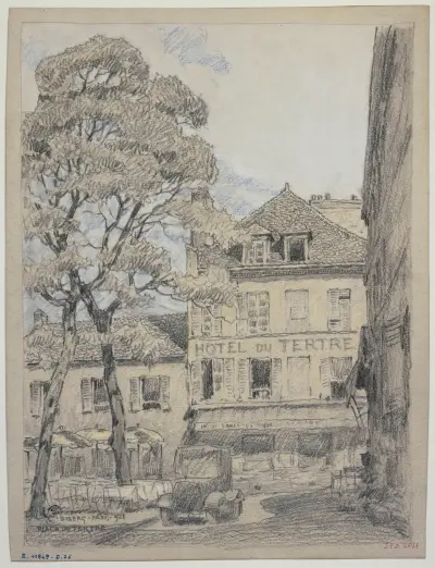 Place du Tertre i Montmartre, 1926 – nr 2 av Ferdinand Boberg