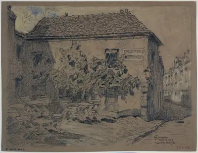 Place du Tertre i Montmartre, 1926 – nr 1 av Ferdinand Boberg