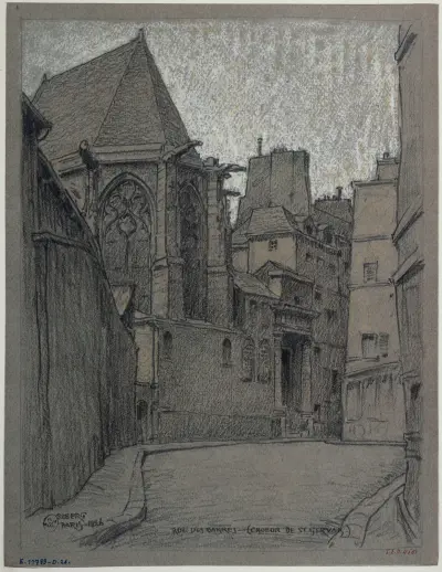 Rue des Barres. Sankt Gervasius och Protasius kyrkokor av Ferdinand Boberg