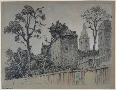 La rue des Saules, 1925 av Ferdinand Boberg