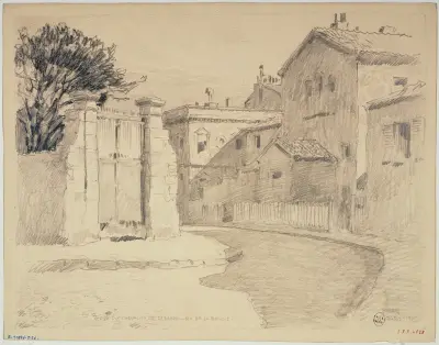 La rue du Chevalier de la Barre et la rue de la Bonne av Ferdinand Boberg