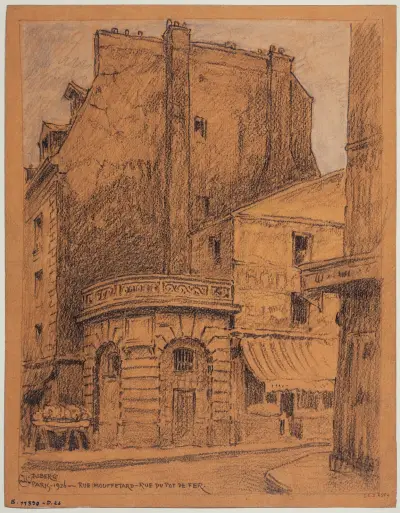 La rue Mouffetard et la rue du Pot-de-fer av Ferdinand Boberg