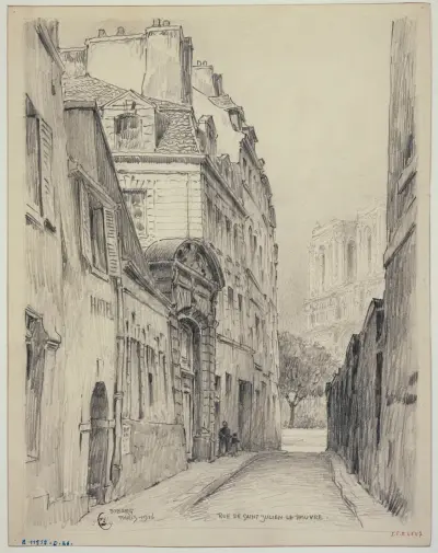 Rue Saint-Julien-le-Pauvre av Ferdinand Boberg