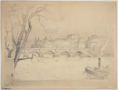 Le Pont-Neuf et la Cité av Ferdinand Boberg