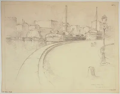 Le quai Valmy av Ferdinand Boberg