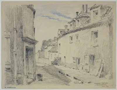 L’impasse Traînée à Montmartre av Ferdinand Boberg