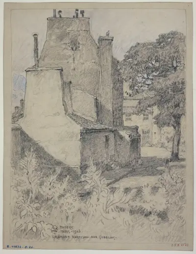 Hantverkarbostad vid Gobelins av Ferdinand Boberg