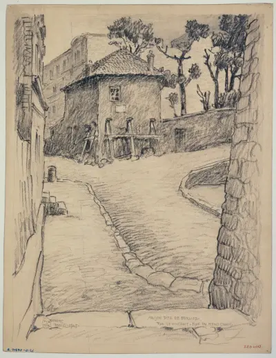 Maison de Berlioz, rue Saint Vincent et rue du Mont Cenis av Ferdinand Boberg