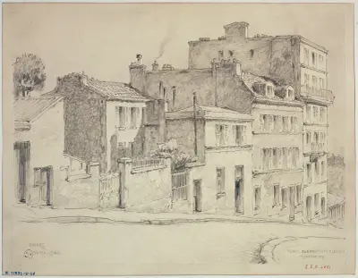 Place Jean-Baptiste Clément à Montmartre av Ferdinand Boberg