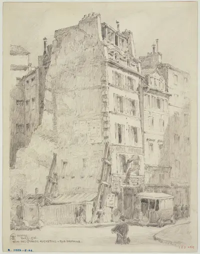 Quai des Grands Augustins et la rue Dauphine av Ferdinand Boberg