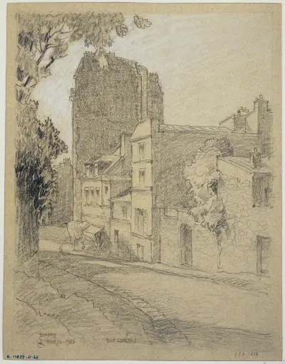 Rue Cortot, på Montmartre av Ferdinand Boberg