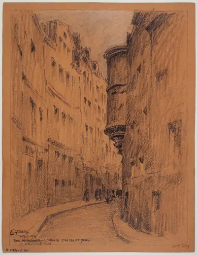 Rue de l’Hôtel de Ville; Hôtel de Sens av Ferdinand Boberg