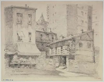 Rue Lamark, à Montmartre av Ferdinand Boberg