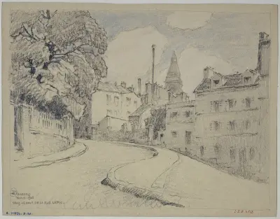 Rue Lepic à Montmartre av Ferdinand Boberg