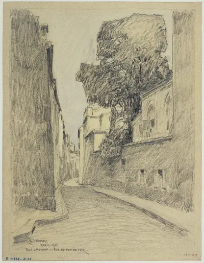 Rue Lhomond et rue du Pot de Fer av Ferdinand Boberg