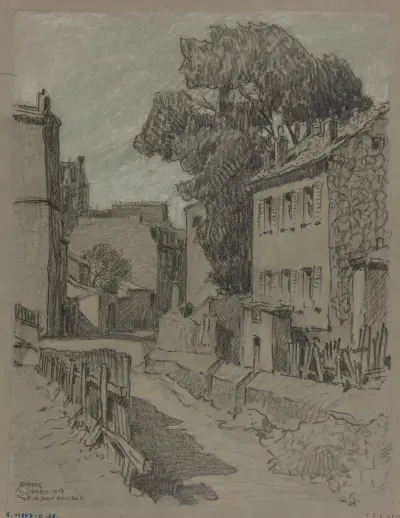Rue Saint-Vincent på Montmartre av Ferdinand Boberg
