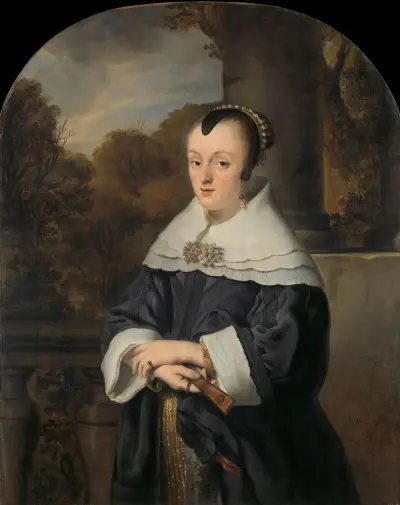 Portrait of Maria Rey av Ferdinand Bol