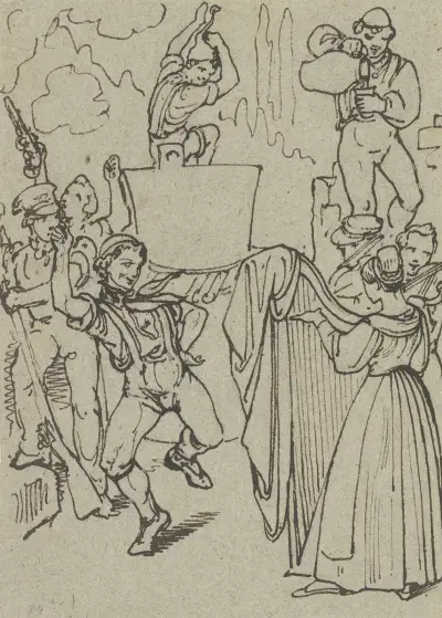 A celebration next to the winepress av Ferdinand Fellner