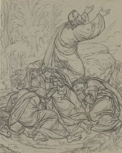 Ångest i Getsemane av Ferdinand Fellner