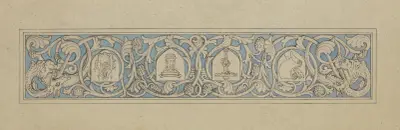 Bokornament (överkant) av Ferdinand Fellner