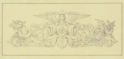 Buchschmuck (Finale mit Engel, Harlekin und Drachen) av Ferdinand Fellner