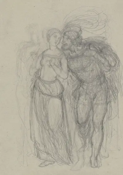 Faust und Gretchen 2 av Ferdinand Fellner