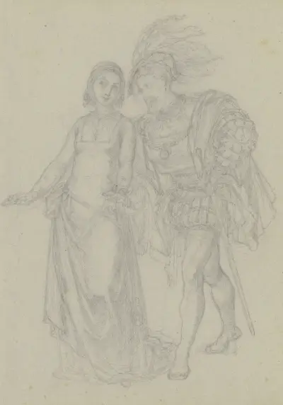Faust och Gretchen av Ferdinand Fellner