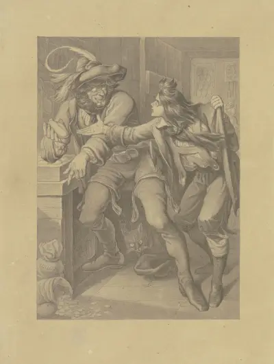 Illustration till Hauffs saga ”Det kalla hjärtat” av Ferdinand Fellner