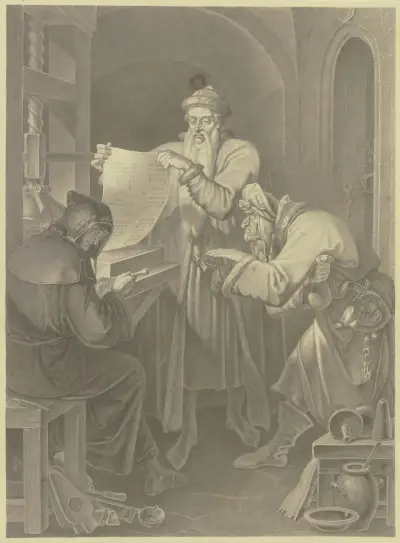Johannes Gutenberg uppfinner boktryckarkonsten av Ferdinand Fellner