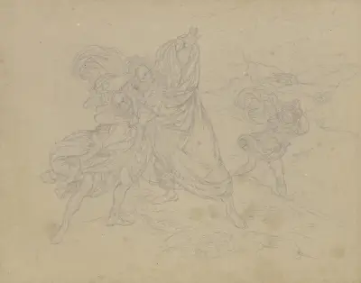 King Lear in the storm av Ferdinand Fellner