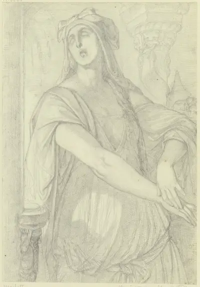 Lady Macbeth med blodiga händer av Ferdinand Fellner