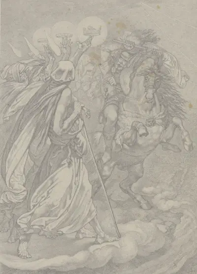 Macbeth, Banquo och häxorna av Ferdinand Fellner